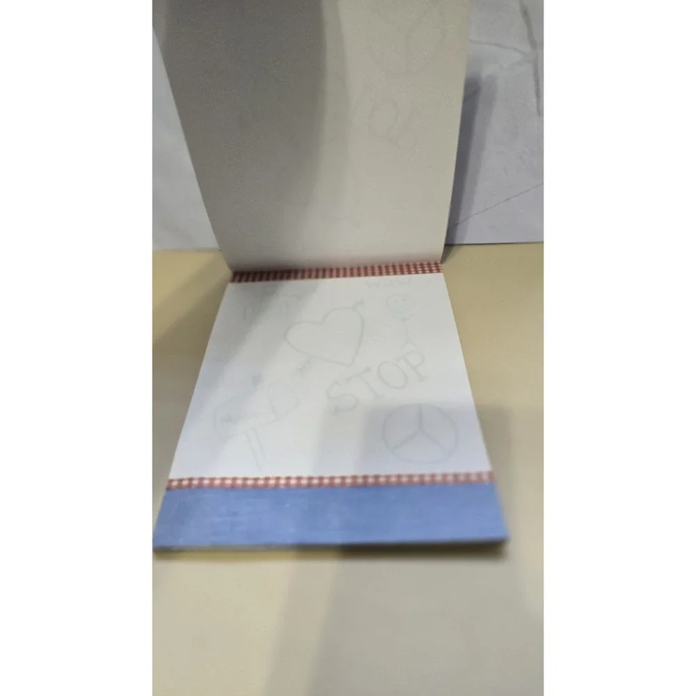 Stationary Note Pad Faded Blue By Paula Co. 1974 Great Condition